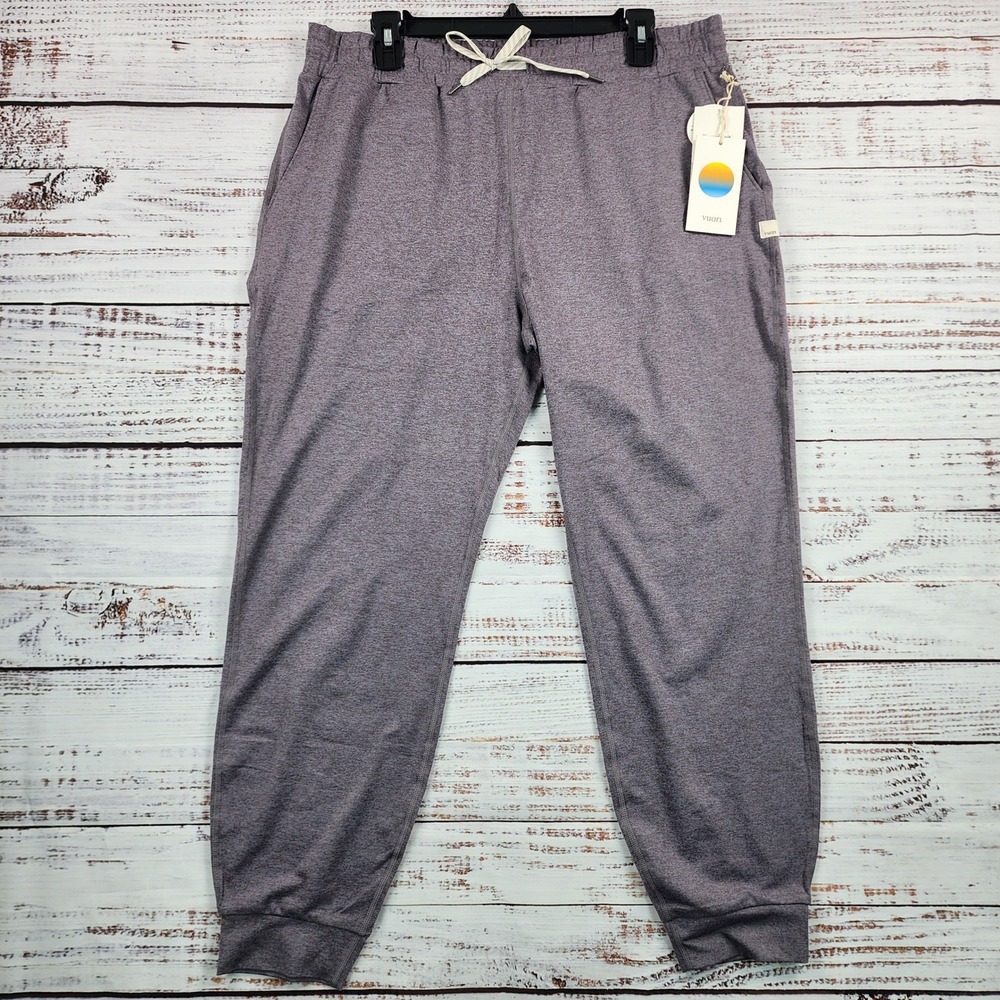 NWT Vuori Performance Jogger Womens XL Sawyer Heather Purple Gray Pants VW303